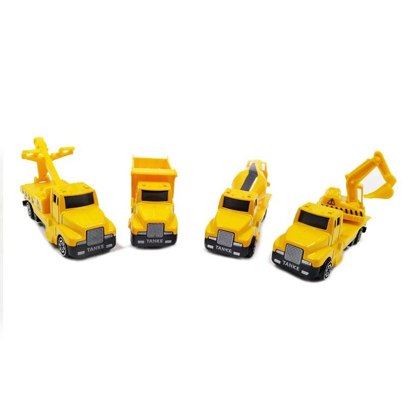 CARROS CONSTRUCCIÓN SET X4 VOLQUETA GRÚA MEZCLADORA MONTACARGA DJ4598