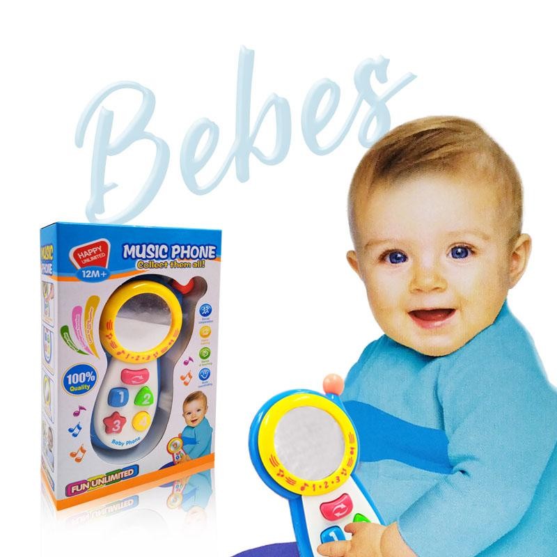 CELULAR BEBES AZUL IMAGEN SONIDOS JUGUETE DIDÁCTICO DJ4615