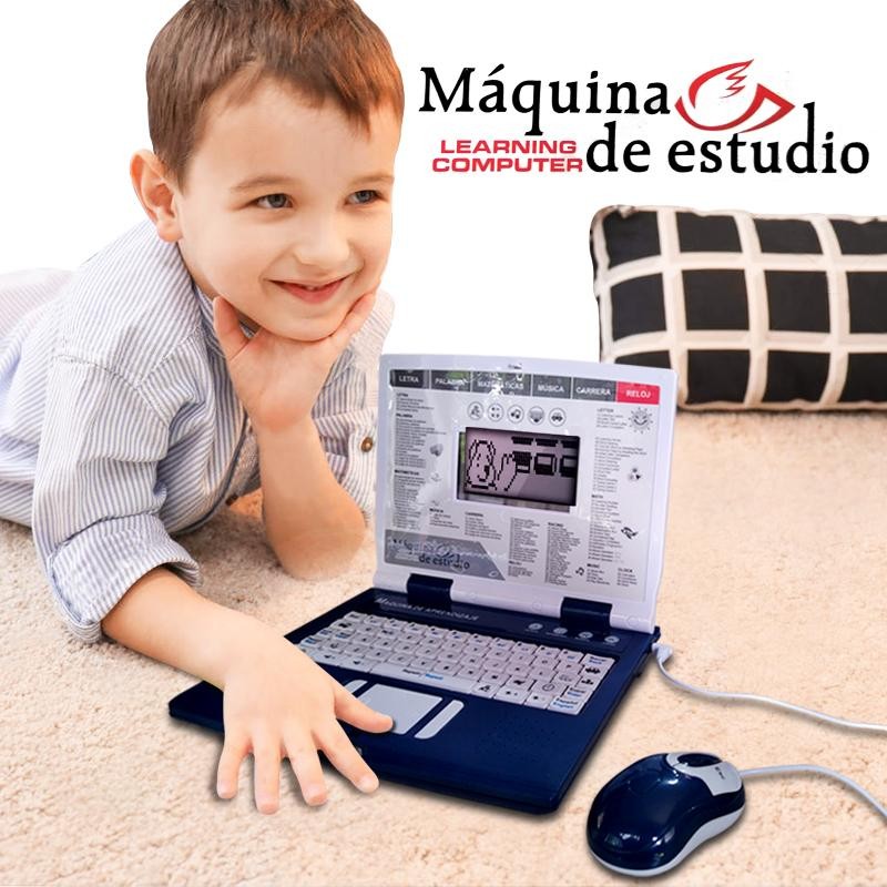 COMPUTADOR AZUL NIÑOS DIDÁCTICO JUGUETES APRENDIZAJE PC JUEGOS DJ3537