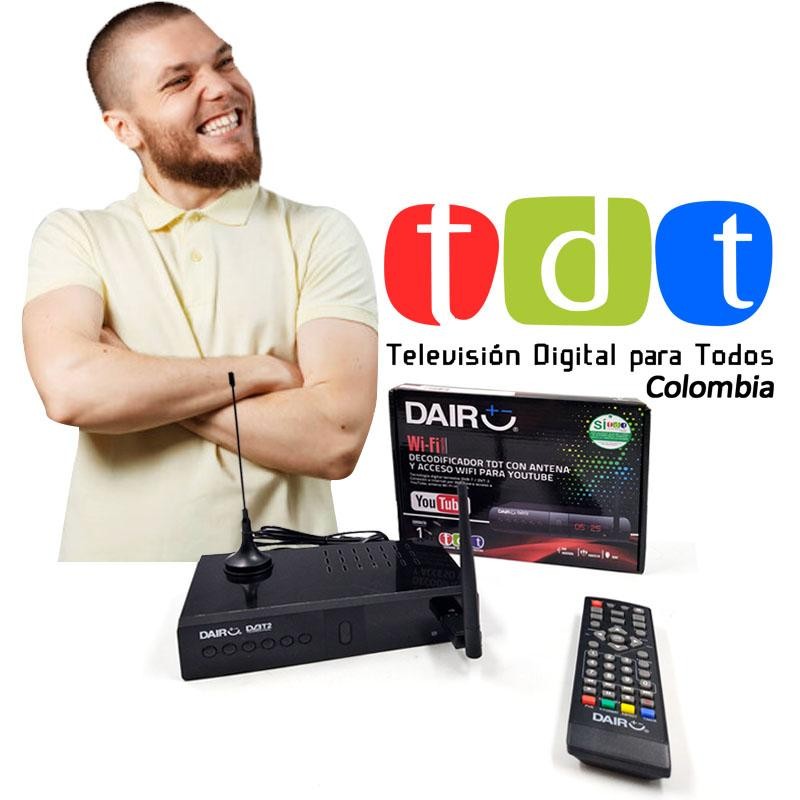 TDT ANTENA DECODIFICADOR WI FI DAIR ORIGINAL TELEVISIÓN SATELITAL DJ4614