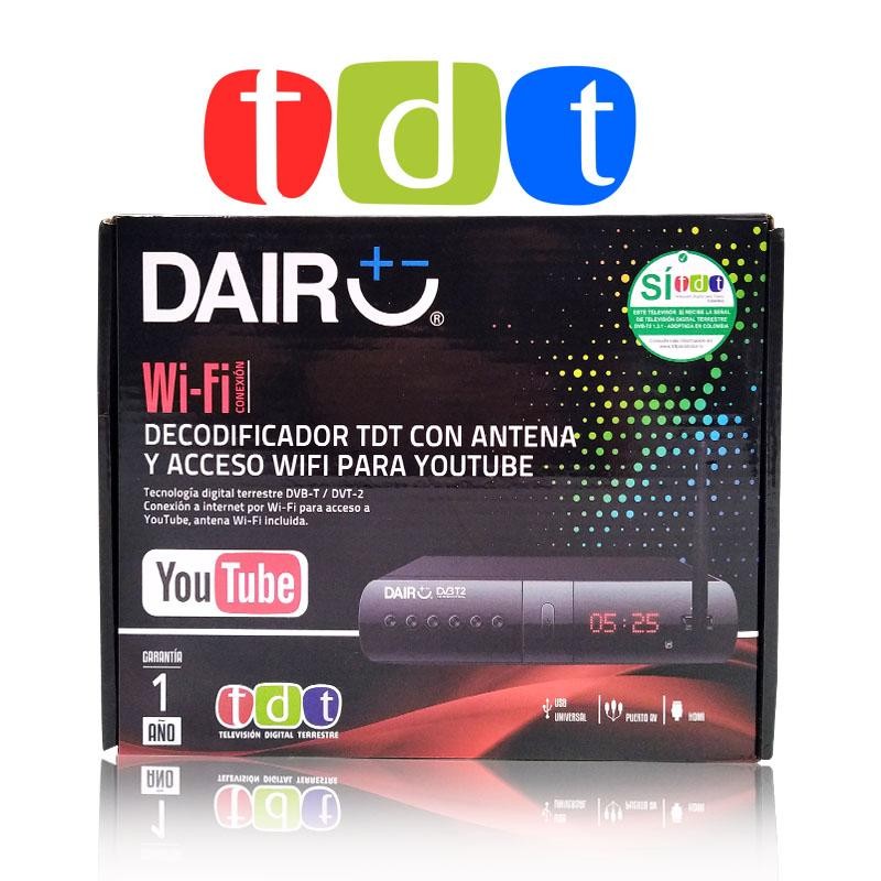 TDT ANTENA DECODIFICADOR WI FI DAIR ORIGINAL TELEVISIÓN SATELITAL DJ4614