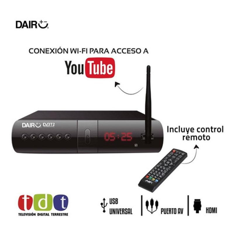 TDT ANTENA DECODIFICADOR WI FI DAIR ORIGINAL TELEVISIÓN SATELITAL DJ4614