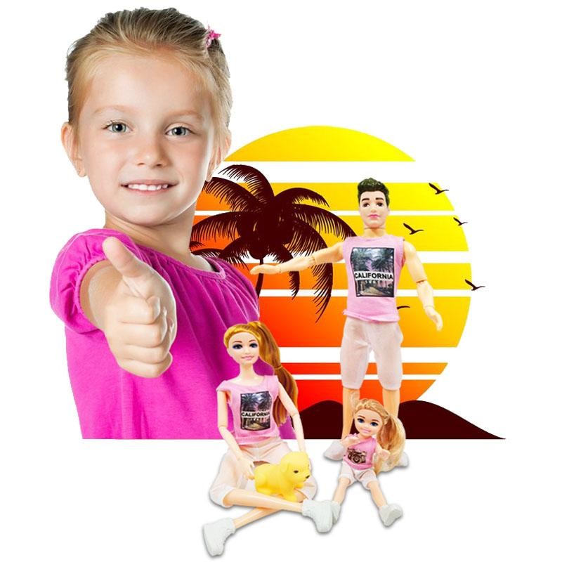 FAMILIA BEAUTY CALIFORNIA FINA JUGUETE MUÑECOS FIGURAS TIPO BARBIE DJ4608