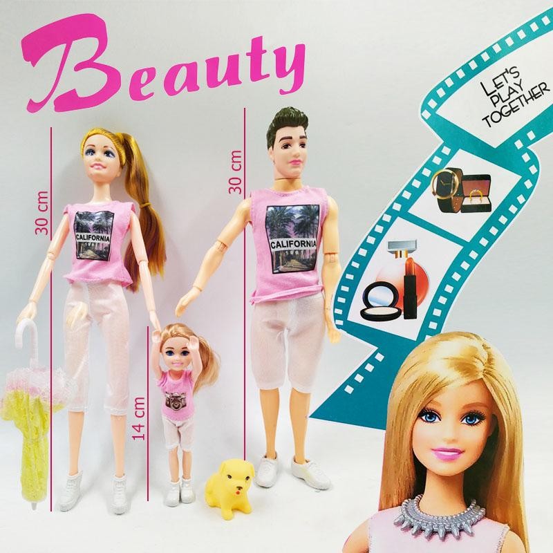 FAMILIA BEAUTY CALIFORNIA FINA JUGUETE MUÑECOS FIGURAS TIPO BARBIE DJ4608