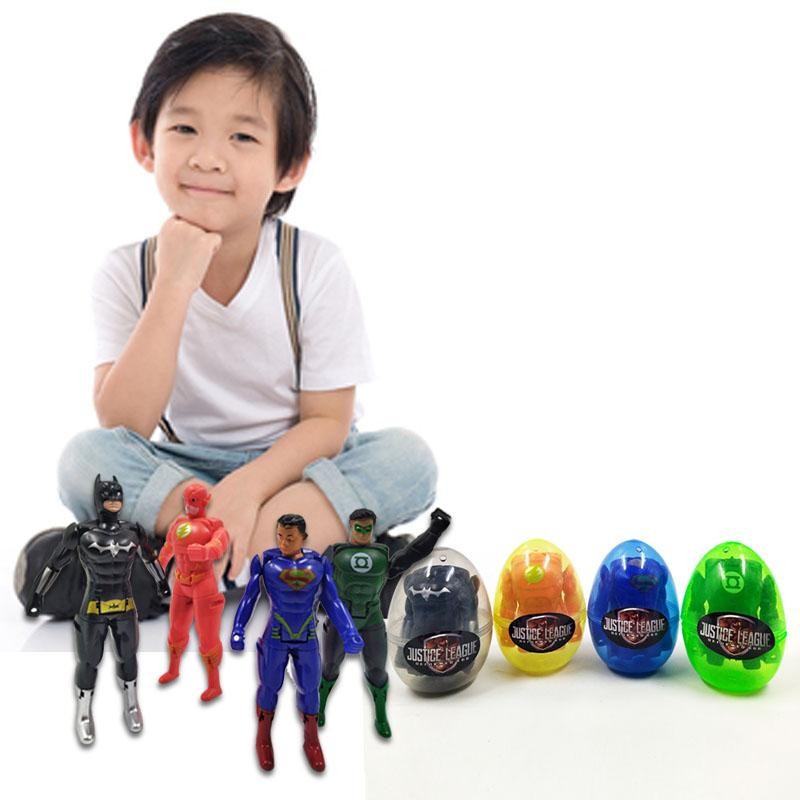LIGA JUSTICIA HUEVO X4 JUEGOS JUGUETES ARMABLES JUGUETERIA JUEGOS