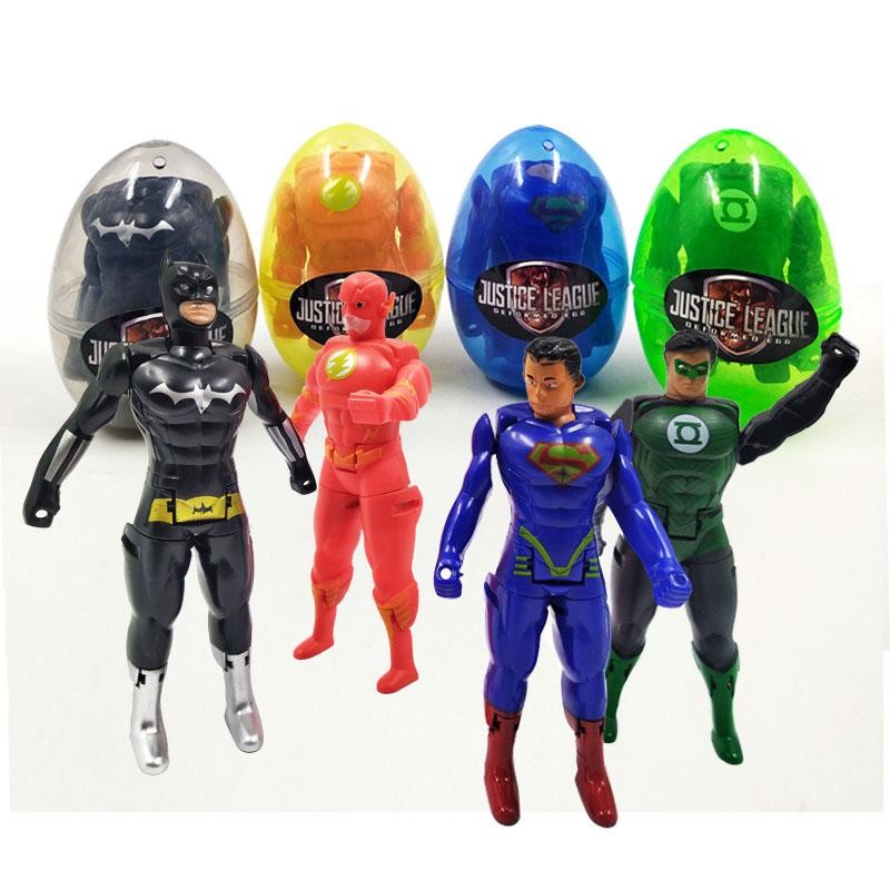 LIGA JUSTICIA HUEVO X4 JUEGOS JUGUETES ARMABLES JUGUETERIA JUEGOS