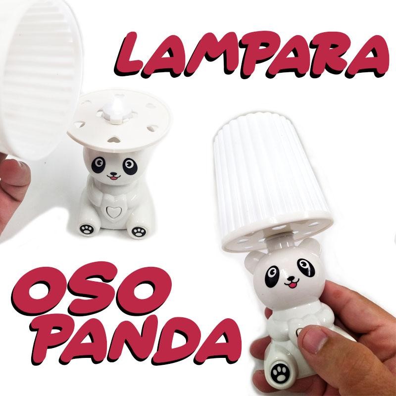 LAMPARA MESA OSO PANDA DECORACIÓN INFANTIL JUGUETES JUGUETERÍA