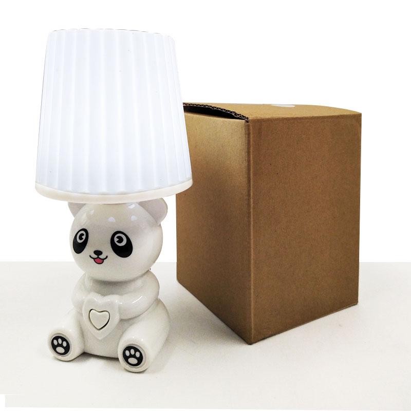 LAMPARA MESA OSO PANDA DECORACIÓN INFANTIL JUGUETES JUGUETERÍA