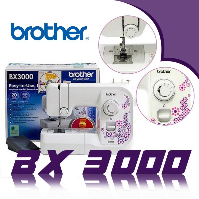 MAQUINA DE COSER FAMILIAR BROTHER BX 3000 MODISTERÍA MODISTA CONFECCIÓN DJ4620