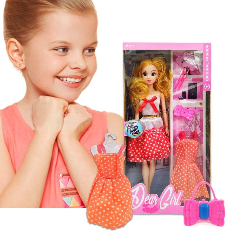 MUÑECA ARTICULADA VESTIDO PEPAS DEAR GIRL JUGUETE NIÑAS DJ4618