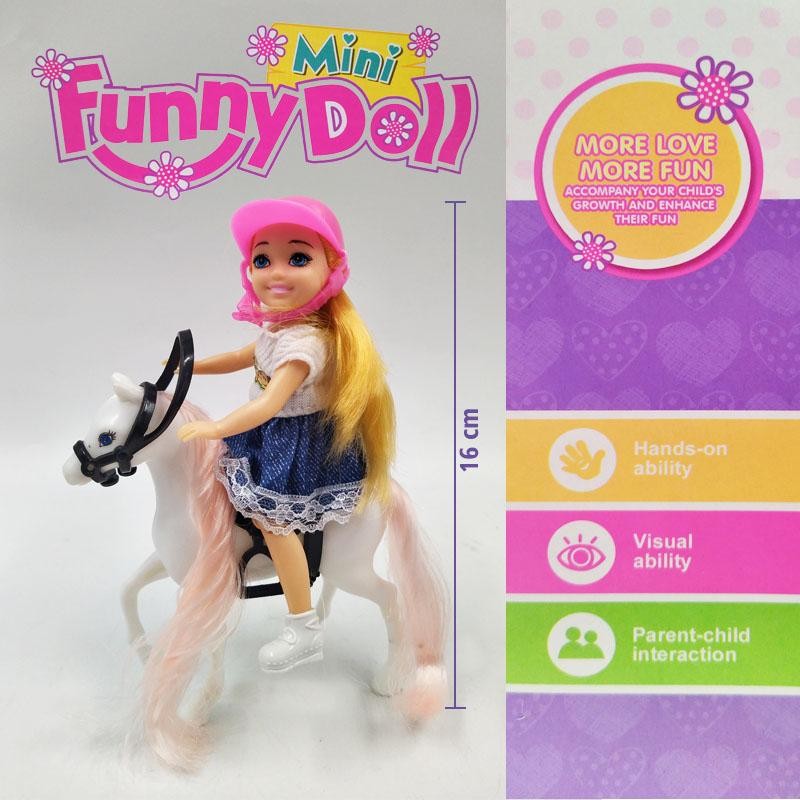 MUÑECA FINA JINETE 1 MASCOTA JUGUETE NIÑAS FIGURA INFANTIL DJ4600