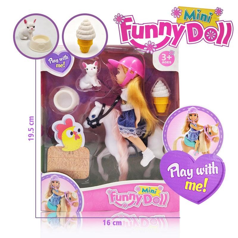 MUÑECA FINA JINETE 1 MASCOTA JUGUETE NIÑAS FIGURA INFANTIL DJ4600