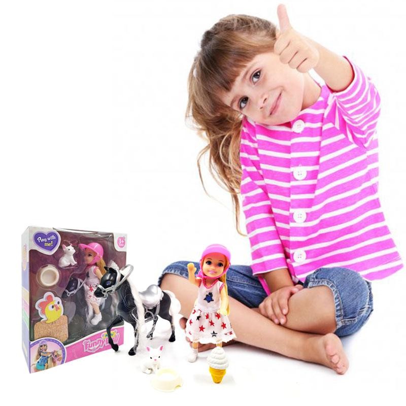 MUÑECA FINA JINETE 3 MASCOTA JUGUETE NIÑAS FIGURA INFANTIL DJ4602