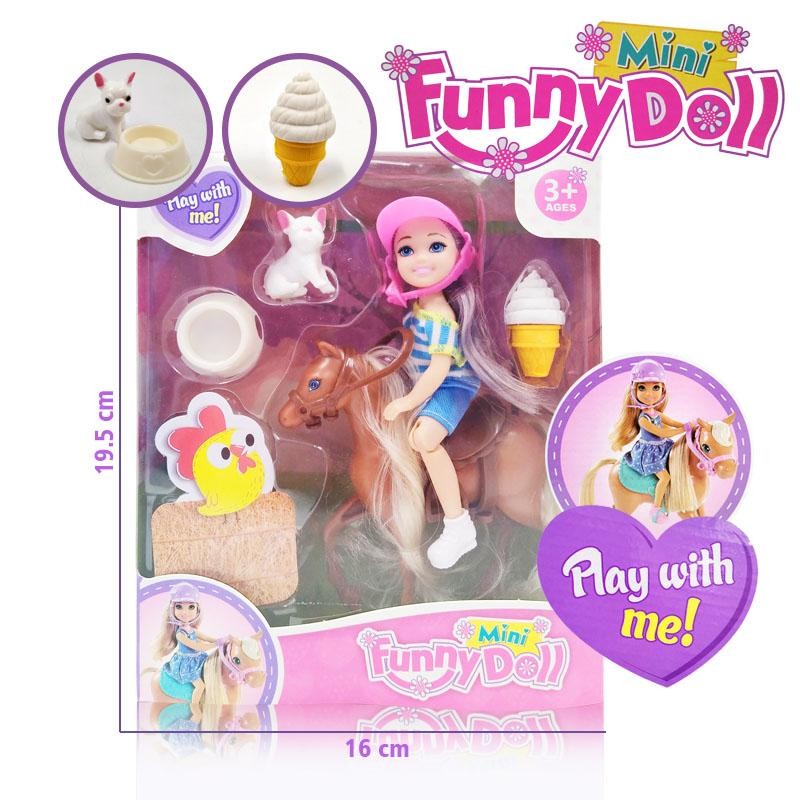 MUÑECA FINA JINETE 2 MASCOTA JUGUETE NIÑAS FIGURA INFANTIL DJ4601