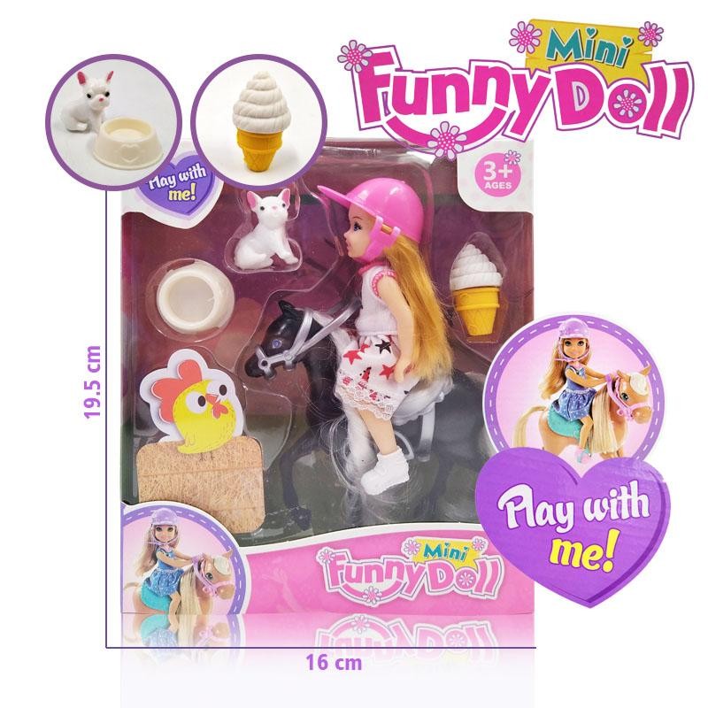 MUÑECA FINA JINETE 3 MASCOTA JUGUETE NIÑAS FIGURA INFANTIL DJ4602