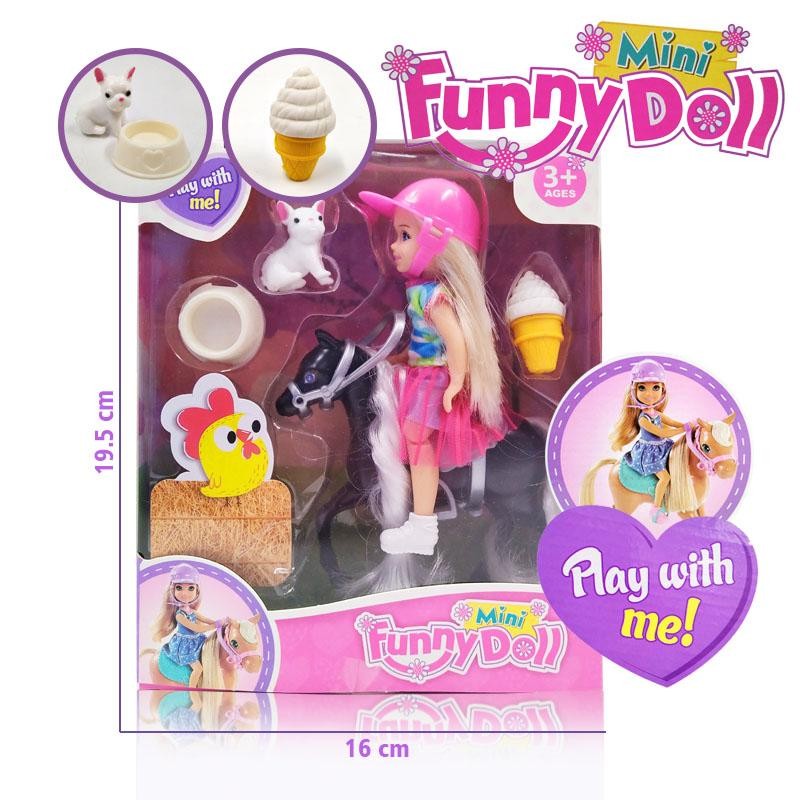 MUÑECA FINA JINETE 4 MASCOTA JUGUETE NIÑAS FIGURA INFANTIL DJ4603