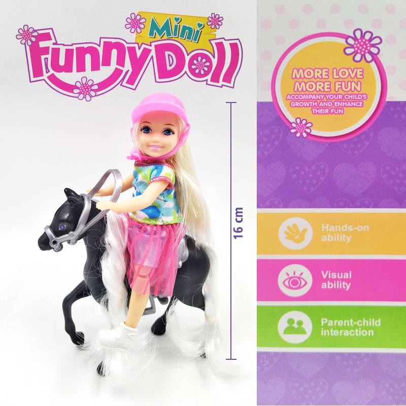 MUÑECA FINA JINETE 4 MASCOTA JUGUETE NIÑAS FIGURA INFANTIL DJ4603