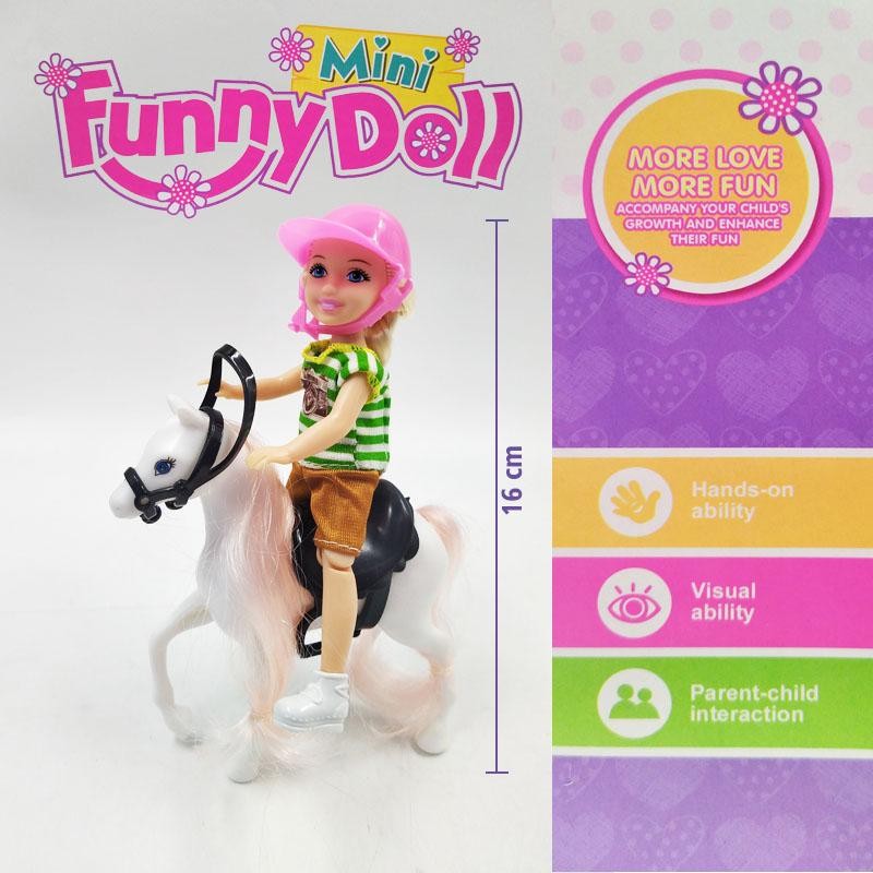 MUÑECA FINA JINETE 6 MASCOTA JUGUETE NIÑAS FIGURA INFANTIL DJ4605