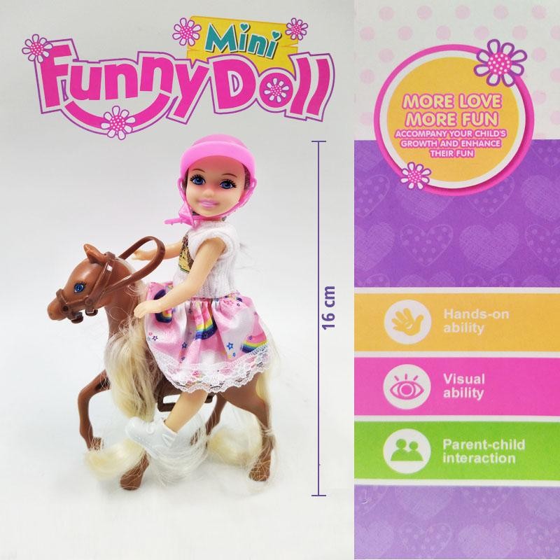 MUÑECA FINA JINETE 5 MASCOTA JUGUETE NIÑAS FIGURA INFANTIL DJ4604