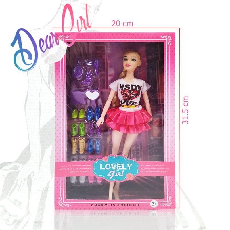 MUÑECA ARTICULADA BEAUTIFUL LOVELY GIRL JUGUETE NIÑAS MECHÓN LILA DJ4613