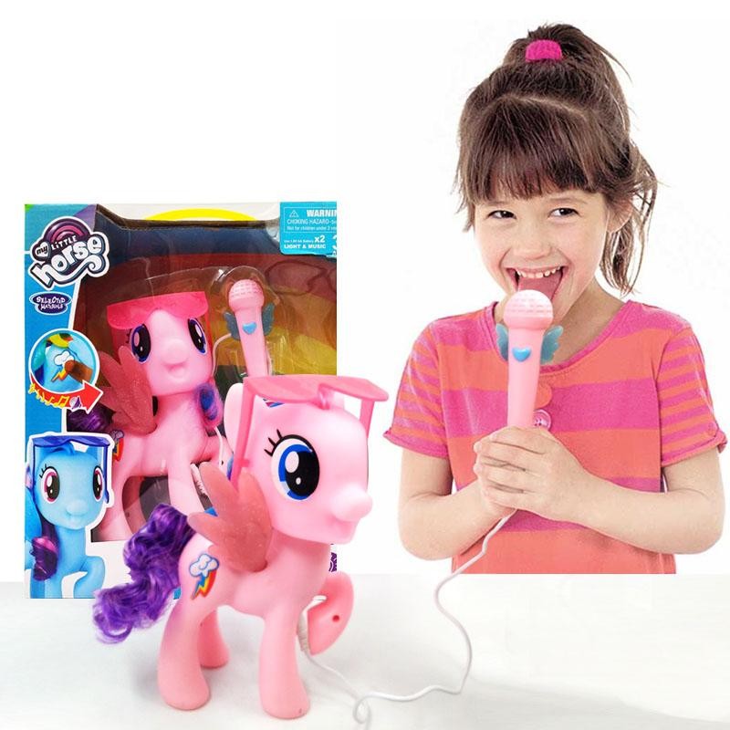 PONY JUGUETE LUCES SONIDOS NIÑAS DIDÁCTICO MICRÓFONO MY LITTLE HORSE