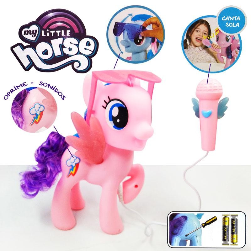 PONY JUGUETE LUCES SONIDOS NIÑAS DIDÁCTICO MICRÓFONO MY LITTLE HORSE