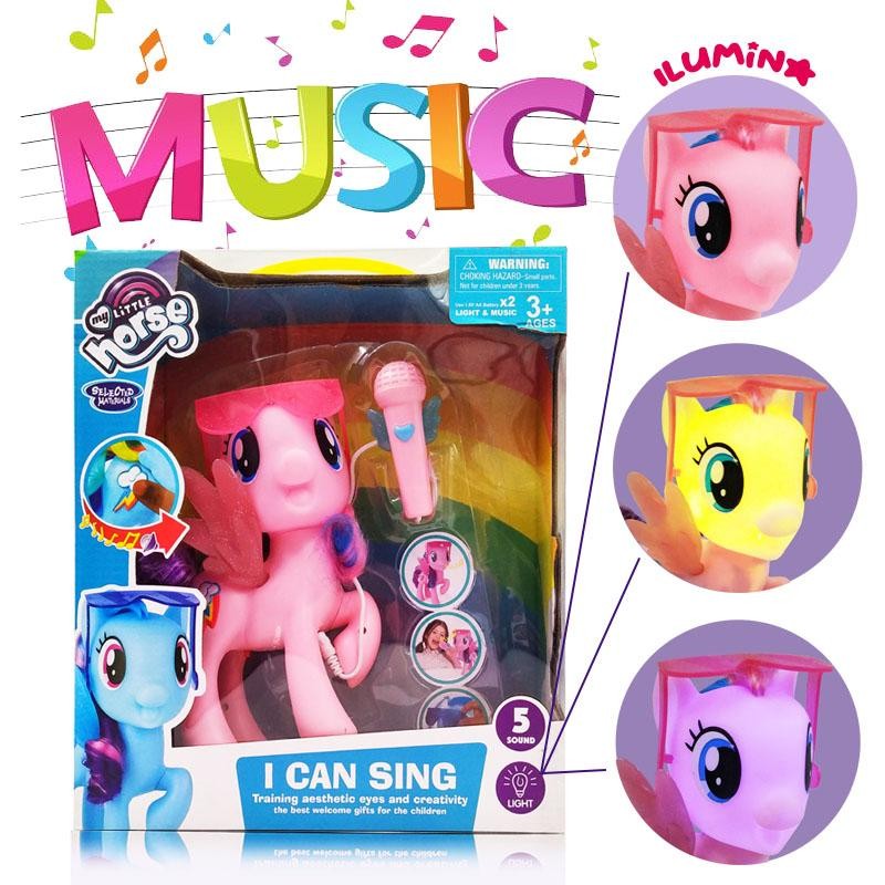 PONY JUGUETE LUCES SONIDOS NIÑAS DIDÁCTICO MICRÓFONO MY LITTLE HORSE