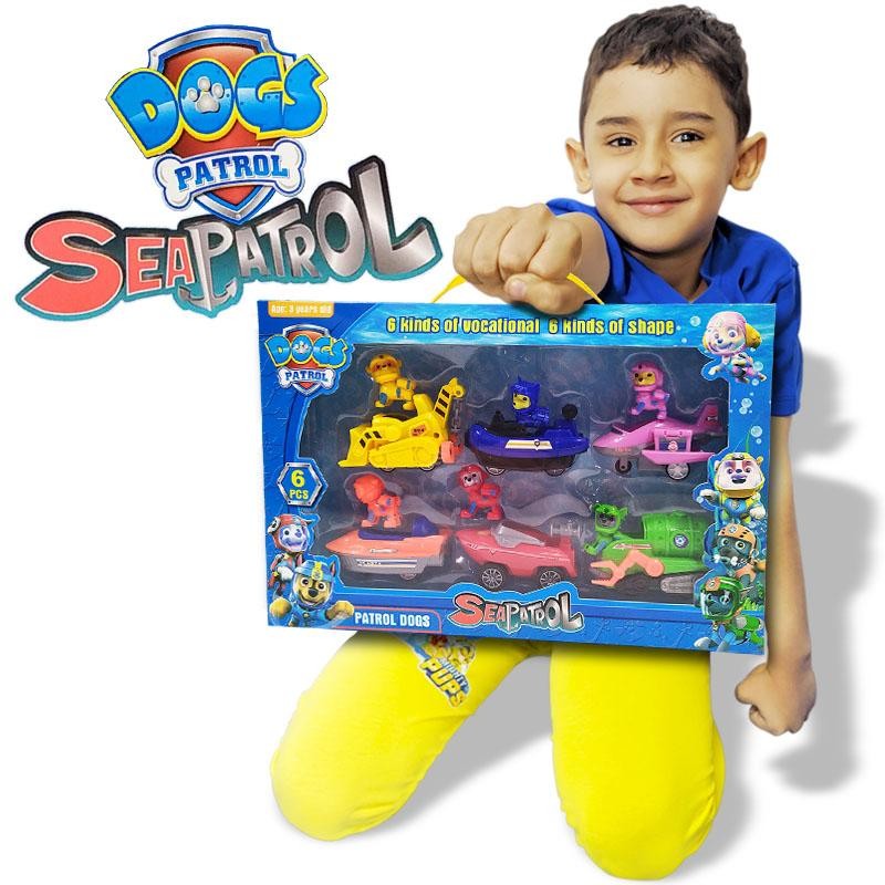 PATRULLA CANINA SET X6 JUGUETERÍA CARROS PAW PATROL DJ4599