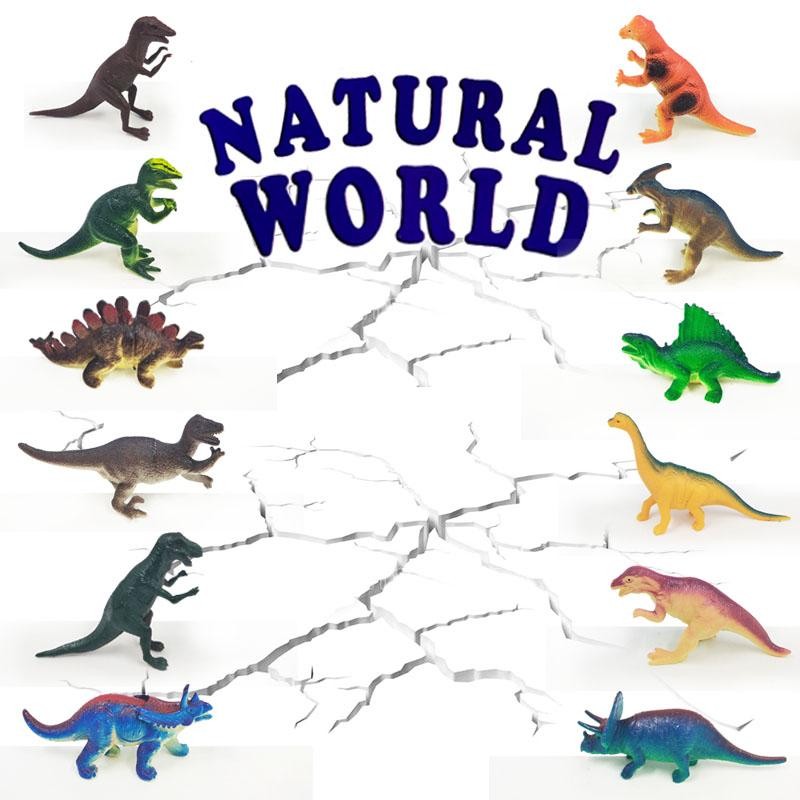 DINOSAURIOS PREHISTORIA SET X12 FIGURAS ANIMALES JUGUETE NIÑOS DJ4626
