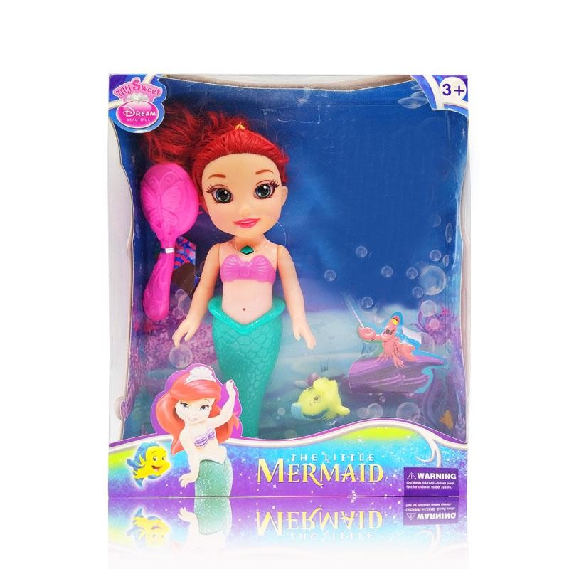 SIRENITA ARIEL PEINAR MUÑECA JUGUETE NIÑAS JUGUETERÍA INFANTIL