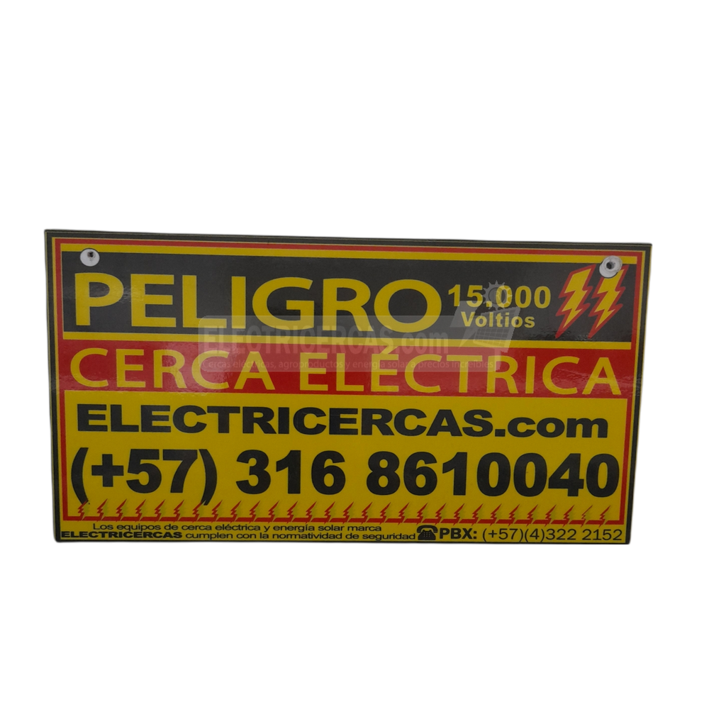 Aviso De Precaución Para Cerca Eléctrica – Producto estándar