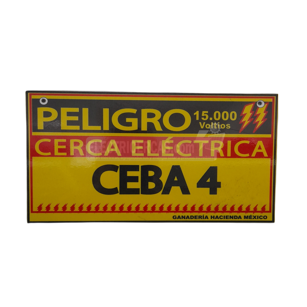 Aviso De Precaución Para Cerca Eléctrica – Producto personalizado