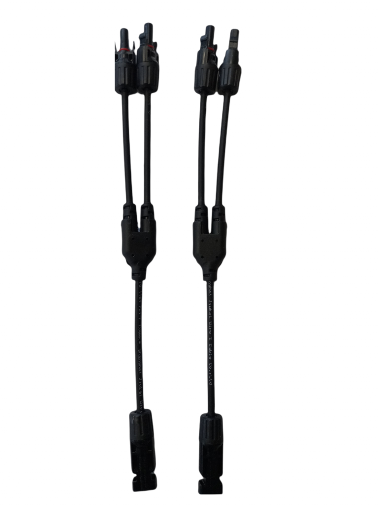 Conector Tipo Y Mc4 (1Positivos 2 Negativo) Con Cable De Extension Awg N10