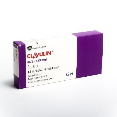 CLAVULIN 1G TAB. CAJA X14TAB. GSK AMOXICILINA ÁCIDO CLAVULÁNICO-.