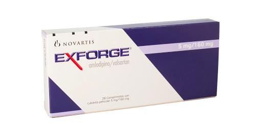 Exforge 5/160Mg Comprimidos Caja x28Com. Novartis Amlodipino Valsartán
