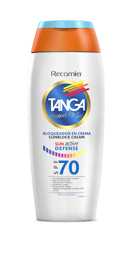 PROTECTOR SOLAR TANGA SUN ACTIVE DEFENSE FPS 70 UVA/UVB X250M1050957