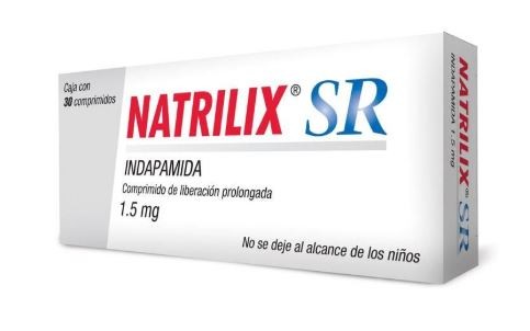 NATRILIX SR 1.5MG TABLETAS CAJA X 30 TAB SERVIER INDAPAMIDA