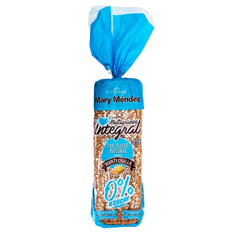 Pan Tajado Fitcook Mary Mendez Multigranos Integral x 500Gr