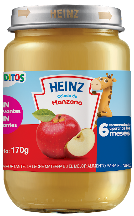 COMPOTA HEINZ COLADO CRECIDITOS MANZANA X170G