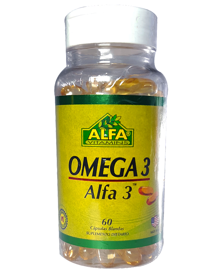 Omega 3 Alfa Vitamins x 60 Capsulas Blandas