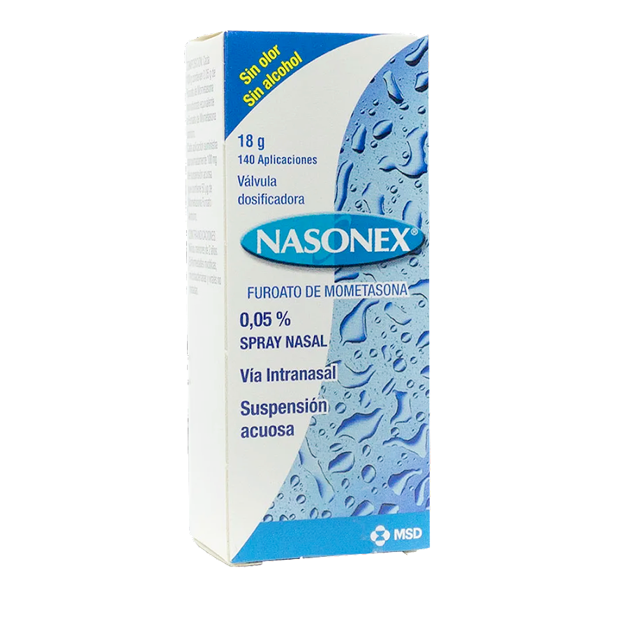 Nasonex 0.05% Spray Nasal Frasco x140Dos. MSD Mometasona Furoato