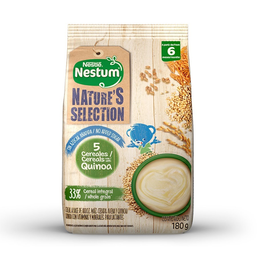 Cereal Nestum Natures Selection 5 Cereales con Quinoa x180g