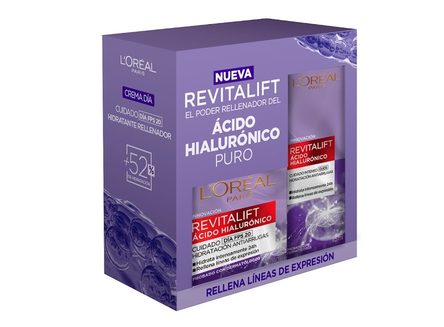 $Oferta Crema Revitalift Acido Hialuronico Día x 50ml + Contorno De Ojos x 15Ml