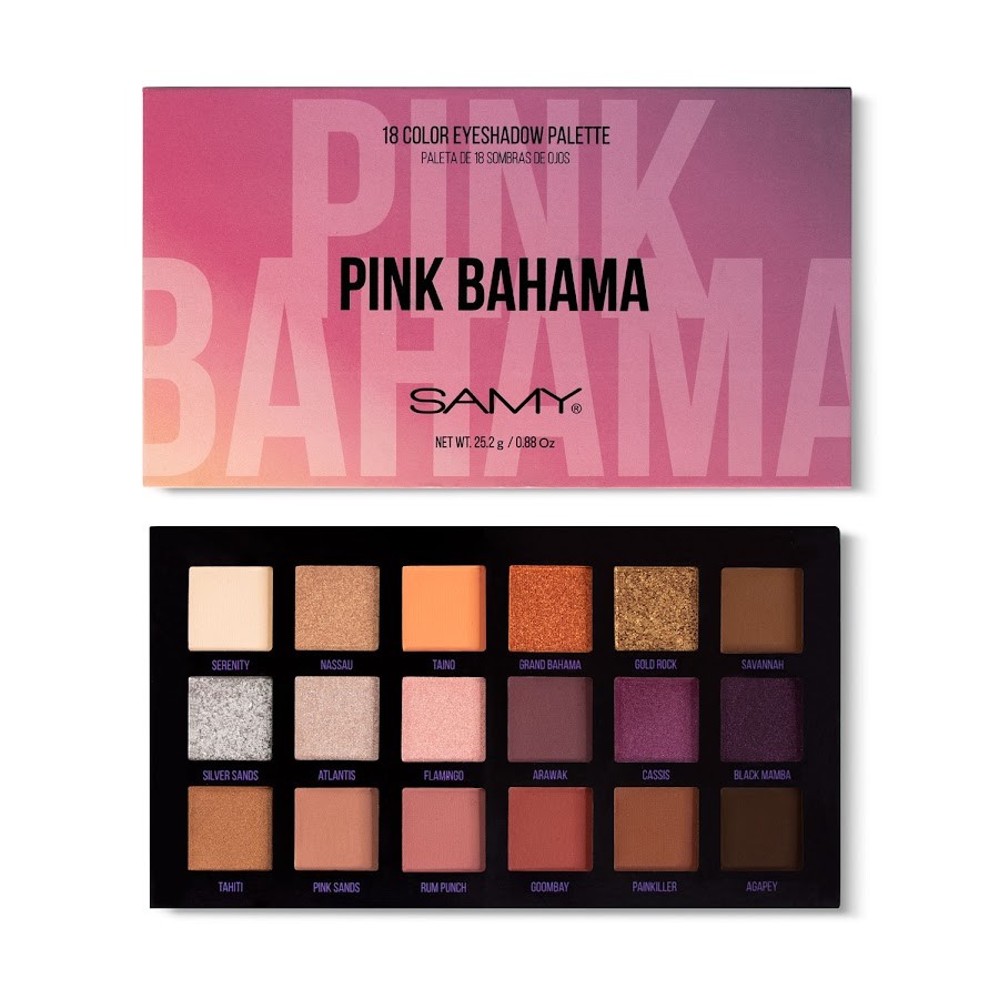 Paleta Compacta Samy Ojos #3 Pink Bahama x 1und