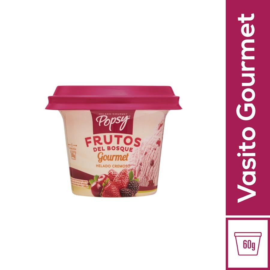 Helado POPSY Frutos del Bosque Gourmet x60g.