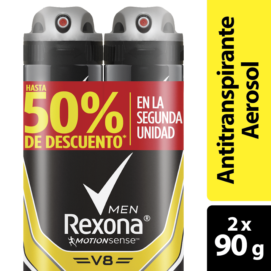 OFERTA  ANTITRANSPIRANTE REXONA MEN V8 MOTIONSENSE SYSTEM 48H X2UND