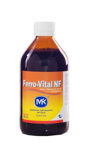 Ferro-Vital NF MK Suplm. Fco. x340ml. MK Hierro Vitaminas B1 B2 B6