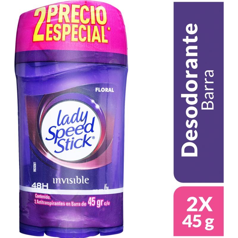 OFERTA DESODORANTE LADY SPEED STICK INVISIBLE FLORAL 48H PR.ESP.X2U