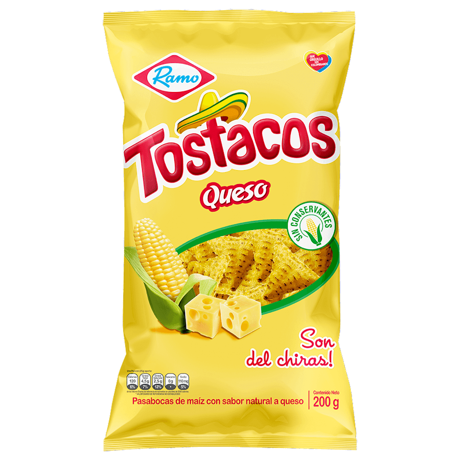 Pasabocas Ramo Tostacos De Queso Familiar X 200g