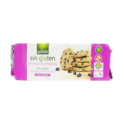 Galletas Gullón Chip Choco Sin Gluten Sin Azúcar Paquete X130G.